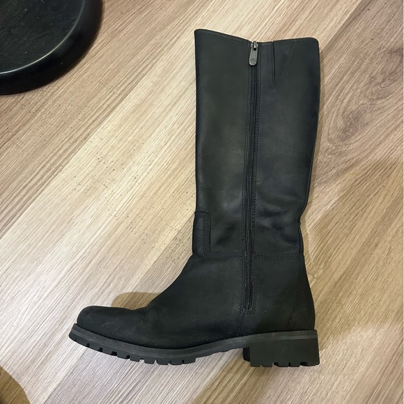 Timberland women’s Main Hill Tall Boot sz 8.5 Winter Waterproof boot A1RTG Black - Picture 13 of 16